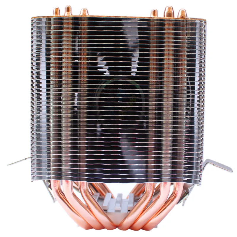 NO Light 3/4PIN RGB светодиодный Процессор кулер 6-Heatpipe двойная башня 12V 9 см охлаждения радиатора для LGA 1150/1151/1155/1156/775/1366 AMD 2011 - Цвет лезвия: NO Light