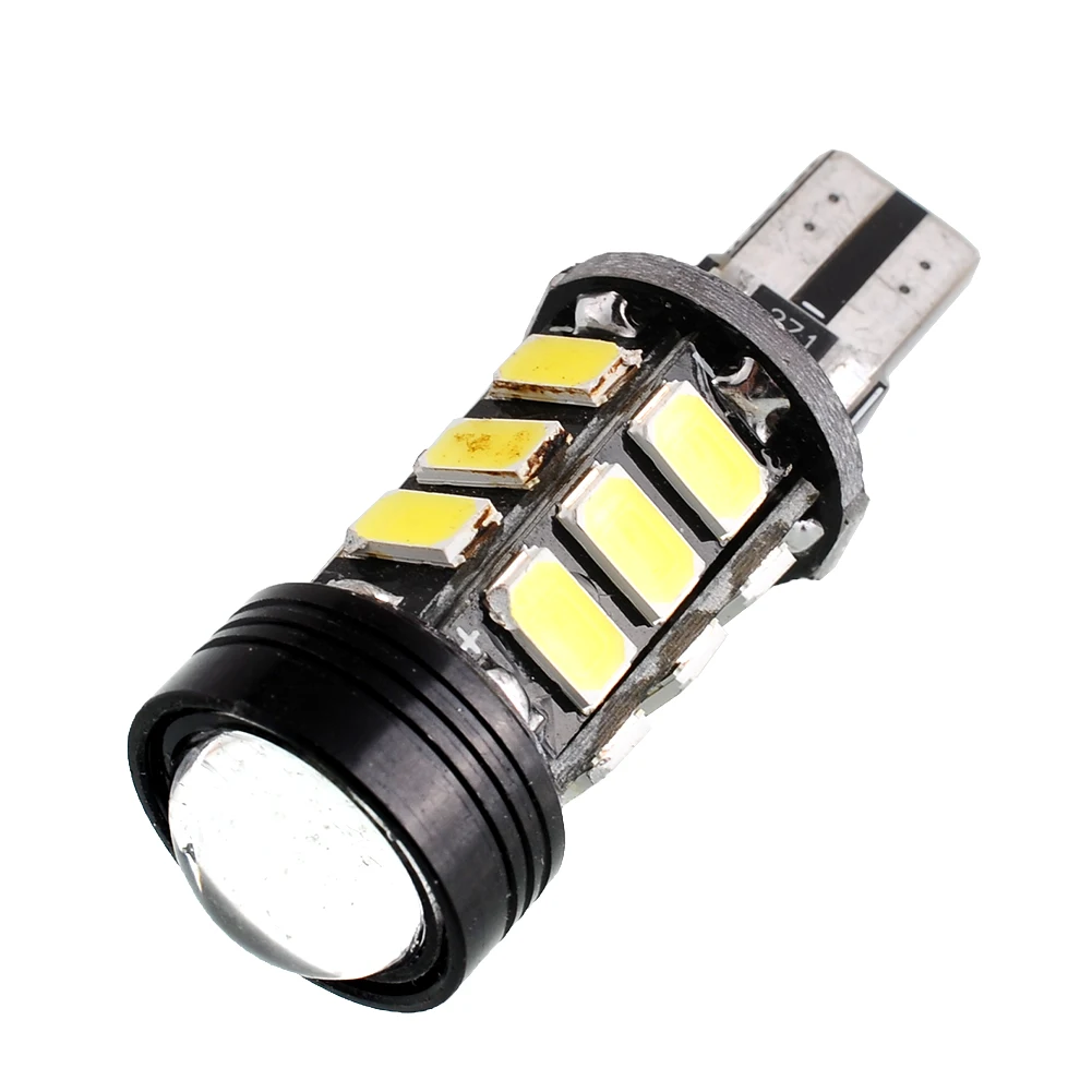 T15 W16W 5630 COB 15 светодиодный Яркий автомобильный светильник, белая резервная лампа заднего хода