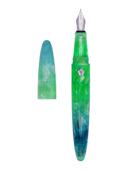 

LIY (Live In You) FUTURE Series Green Resin Fountain Pen Schmidt EF/F Nib Awesome Writing Ink Pen for Gift Collection