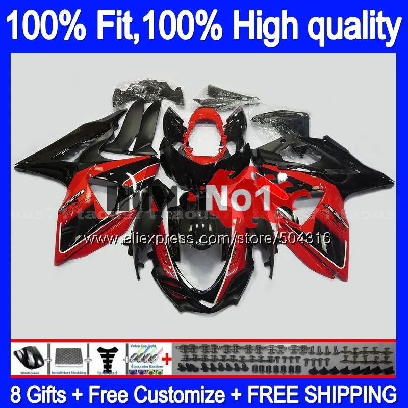 Инъекции для SUZUKI K9 GSXR1000 GSXR 1000 красный 23MC. 68 GSXR-1000 2009 2010 09, 10, 11, 14, 15, 16 лет обтекатель oem - Цвет: No. 1