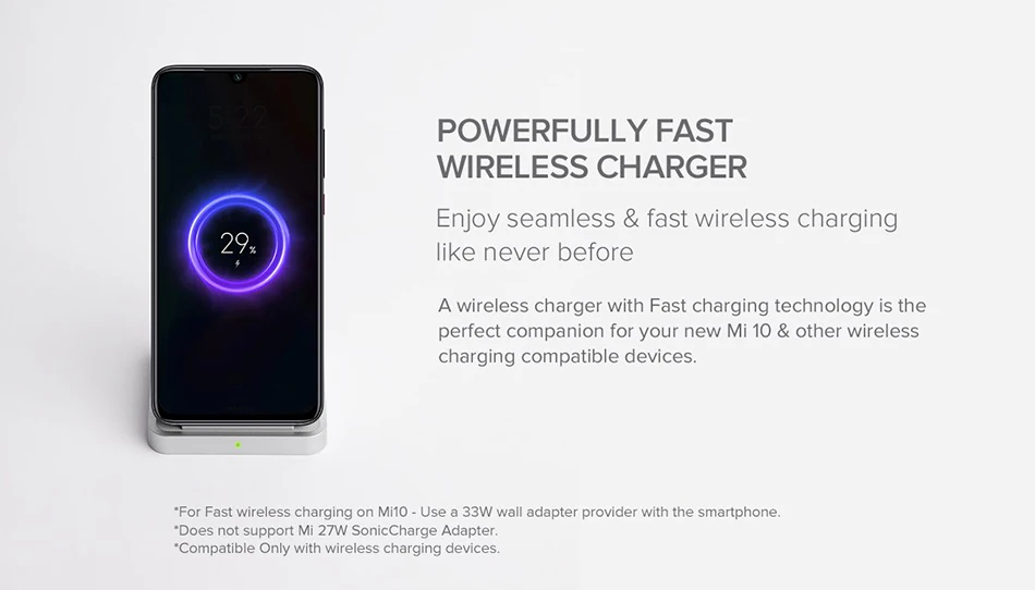 Xiaomi 30W Vertical Wireless Charger description image 2