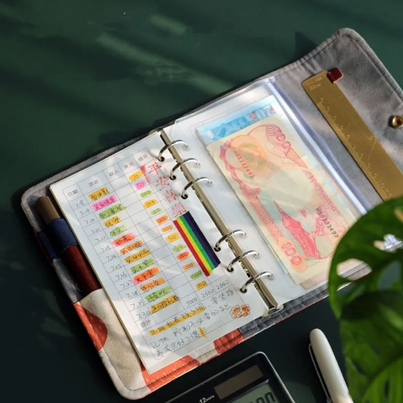 

Kawaii A6 Loose Leaf Notebook Account Book Paper Refill Spiral Binder Index Inner Pages Monthly Weekly Daily Planner Agenda