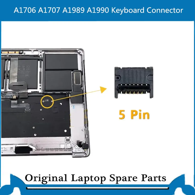 Оригинальный новый разъем для клавиатуры припаянный в доске Macbook Pro Retina A1706 A1707 A1990