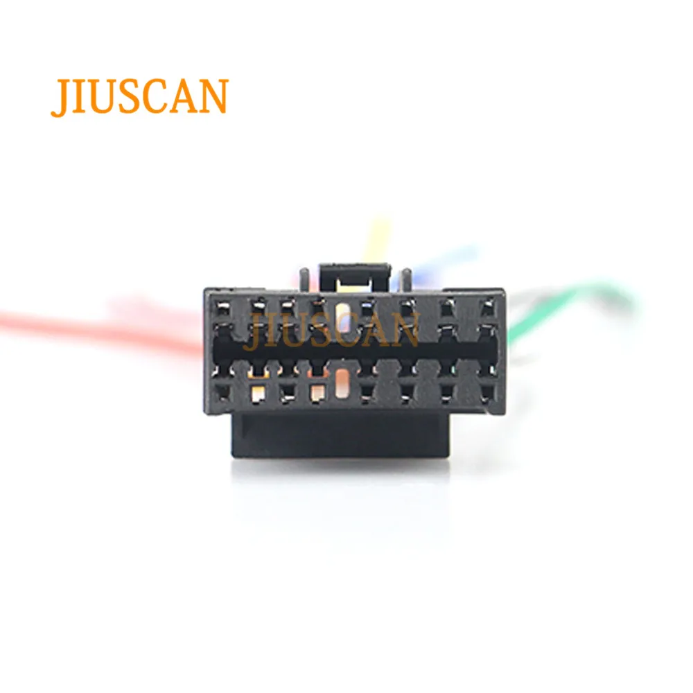 JIUSCAN 15-009 автомобиль ISO жгут головной кабель для SONY для JVC стерео радио провода адаптер разъем проводки соединительный кабель