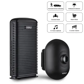 

KERUI DW9 Wireless Security Alarm Waterproof PIR Motion Sensor Detector Driveway Garage burglar Alarm System
