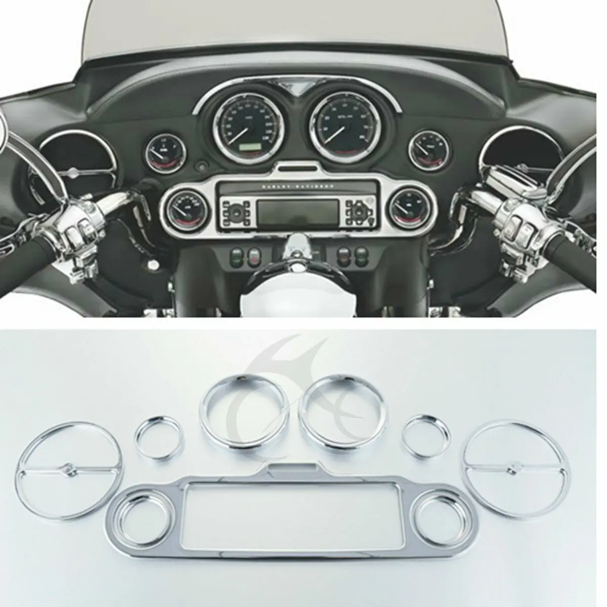 

Хромированный внутренний обтекатель для мотоцикла, для Harley Touring, Electra, Glide, Street Glide 1996-2013, 2012, 2011, 2010, 1999, 1998, 1997