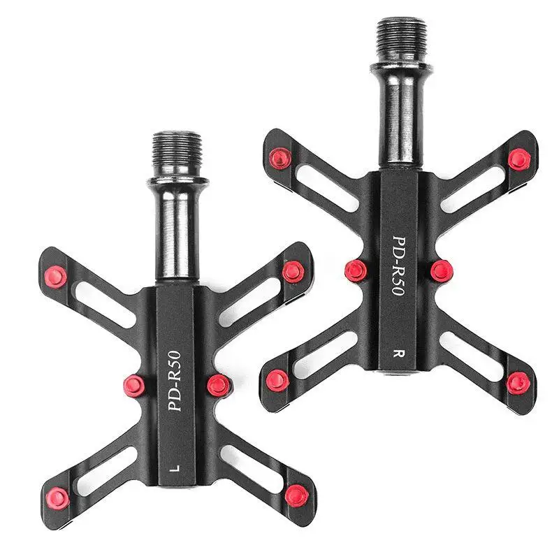 cheap Mountain Bike Pedal Bearing Lightweight Aluminium Alloy Folding Bicycle Bearing Pedal BMX Road MTB Bicycle Accessories