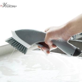 

OYOURLIFE Multi-function Automatic Liquid Brush Kitchen Desktop Tile Sink Tableware Scrubber Dish Brush Cleaning Supplies