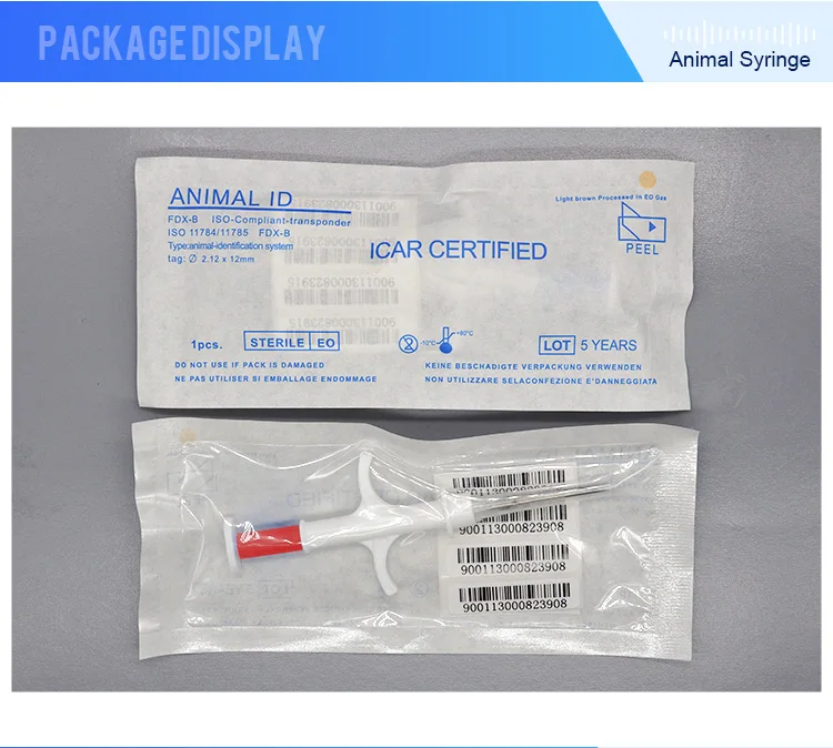 90 шт./упак. 2,12*12 мм Rfid животных микрочип шприц Икар ISO11784/5 FDX-B 134,2 кГц инжектор Rfid животных микрочип кошка шприц для собак