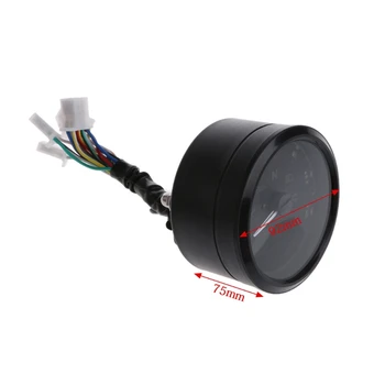 

Multi-function LCD Digital Motorcycle Odometer Tachometer Speedometer Gauge 12000RPM