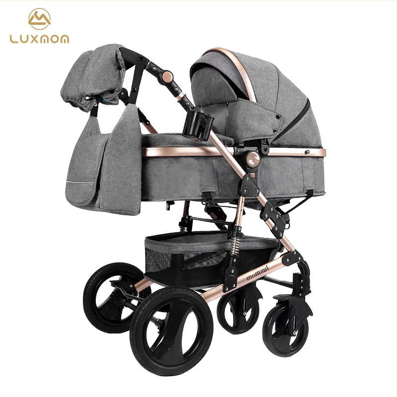 Детская коляска 2 в 1 LUXMOM люлька и прогулочная|Четырехколесная коляска| |