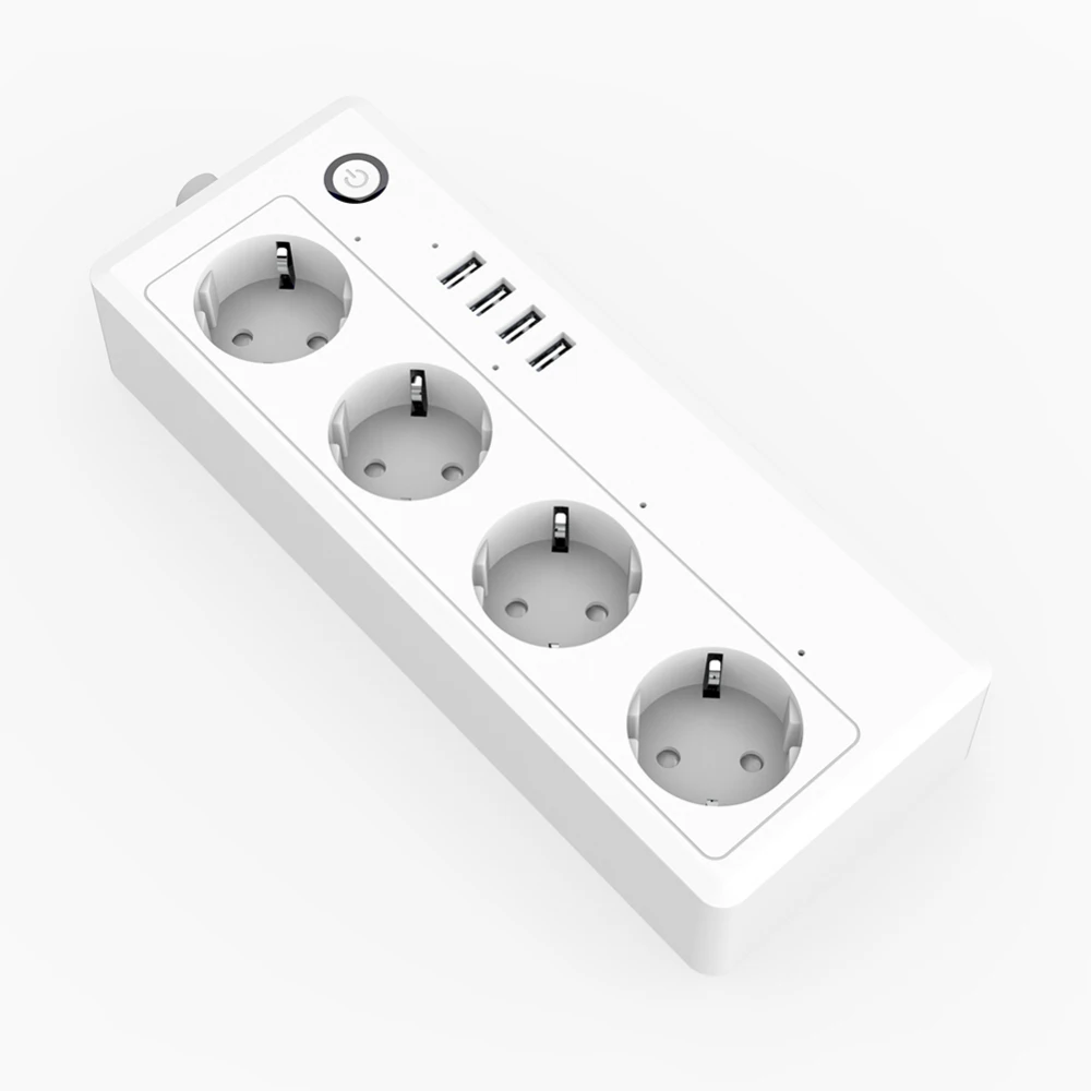 ЕС Plug USB Wifi умная линейка power Outlet многофункциональные приборы для умного дома, совместимые с Alexa Google Mini IFTTT Smart APP