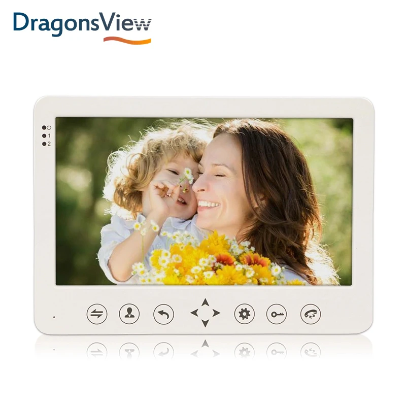 Dragonsview 10 дюймов внутренний монитор Проводной видео-телефон двери видеодомофон система с записью обнаружения движения система безопасности