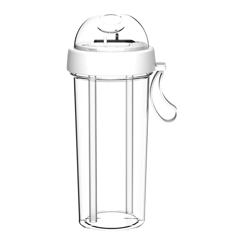 double sippy cups 600 мл двойная соломенная чашка двойного назначения индивидуальная чашка для одного человека двойная соломенная чашка для напитков индивидуальная чашка для пары 30D12 - Цвет: double sippy cups