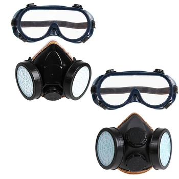 

Double Tube 2pcs/set Dust Mask with Eye Mask Dust Mask