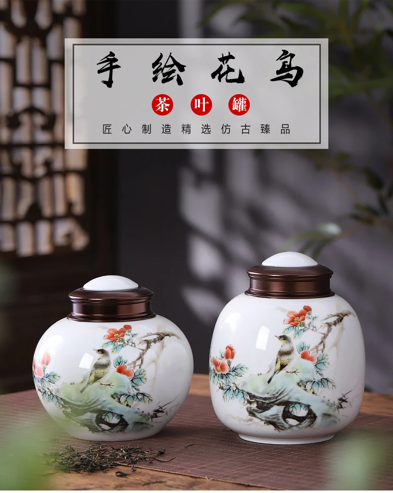 

Jingdezhen Ceramics Best Handmade Craft Supplies Traditional Craft Peony Wealth Mountains and Rivers New Chinese Style Home 11
