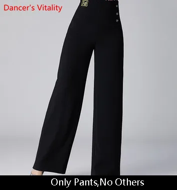 Only Pants as Photo Для женщин современный танец Черный Красный Длинные свободные штаны Профессиональный Латинский национальный стандарт Бальные танцы Конкурс тренировочные брюки - Цвет: Only Pants as Photo