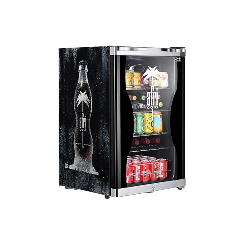 HCK 220V 88L Single-door Mini Wine Cabinet Refrigerator Tea Small Ice Bar  Office Home Glass Door Beverage Fridge Nevera Vino - AliExpress