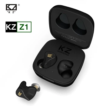 

KZ Z1 TWS Wireless bluetooth Earphones Dual Manetic Dynamic Game Mode Earbuds Denoise Touch Control Sports Earbuds KZ S1 S1D