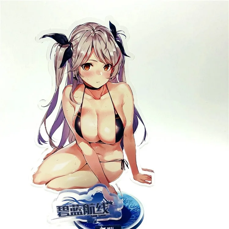 

Tide Play Blind Box Blue Shipping Route Standee Anime Acrylic Standing Sign Blue Keychain Garage Kit Decoration