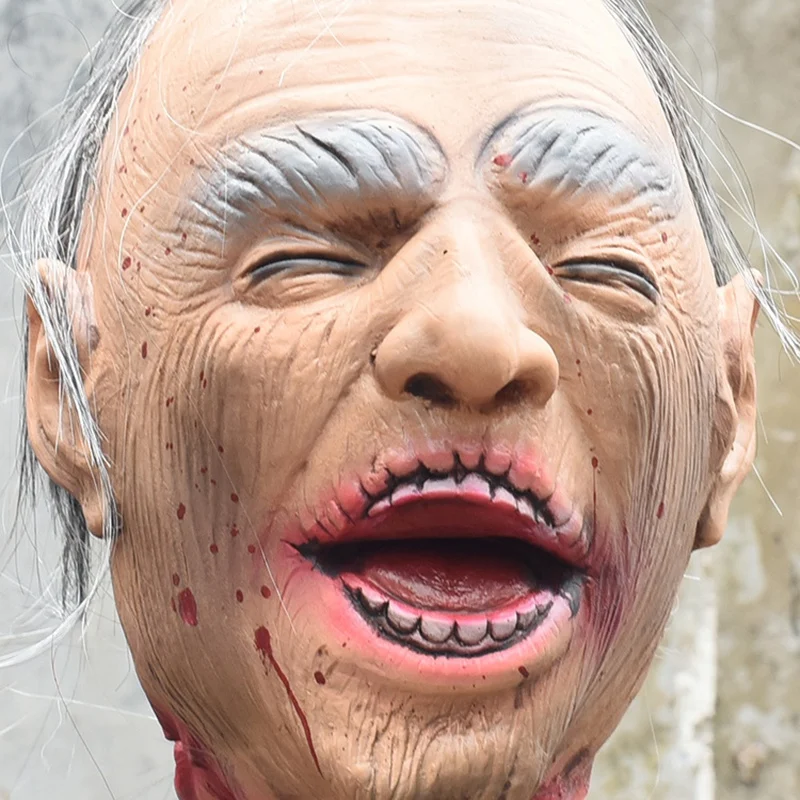 Halloween Latex Old Man Hanging Haunted House Tricky Props Bar Ghost Festival Secret Room Spoof Horror Decoration Decoration