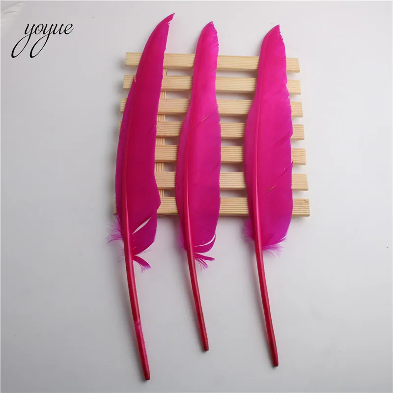 YOYUE 100 шт/партия окрашивающие гусиные перья, пух 12-14 дюймов/30-35 см Природные Перья для ремесла Одежда DIY Свадебные украшения