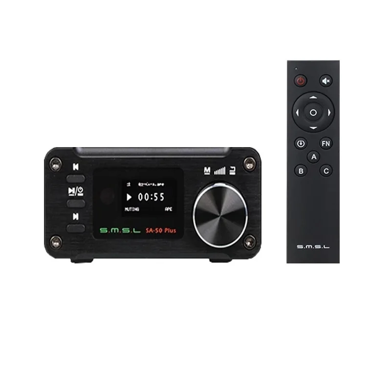 SMSL SA-50 Plus 2*50 Вт TAS5766M Hifi усилитель мощности аудио цифровой ЦАП GK1106 музыкальный плеер Усилитель