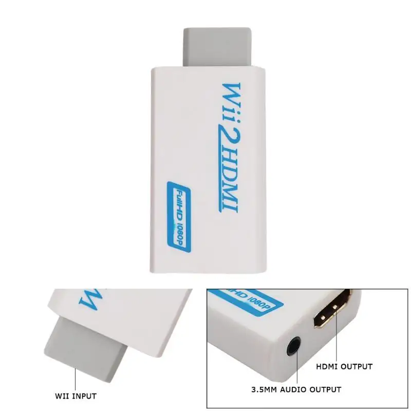  WII2 Convertitore di HDMI Full HD 1080P Wii a 4K Video HDMI e Audio Adapter per PC HDTV Monitor dis