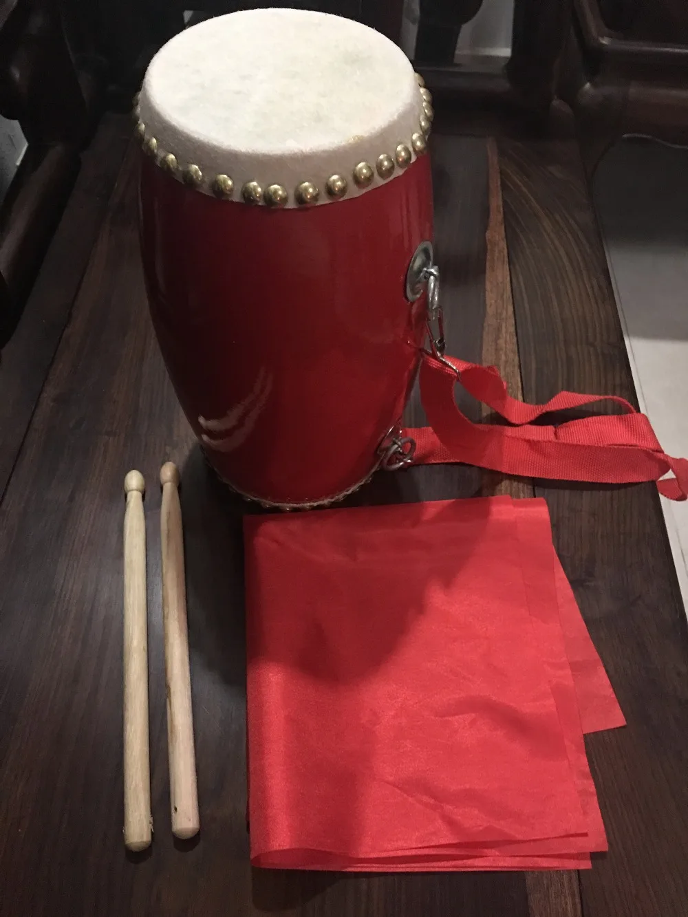 Suzakoo музыкальные инструменты, барабан из воловьей кожи длинного типа ручной палки похлопывания