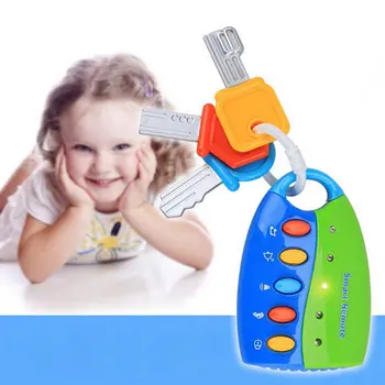 

Baby Musical Car Lock Key Toys Smart Remote Car Voices Pretend Play Flashing Electronic Toy Early Educational Toy for Children
