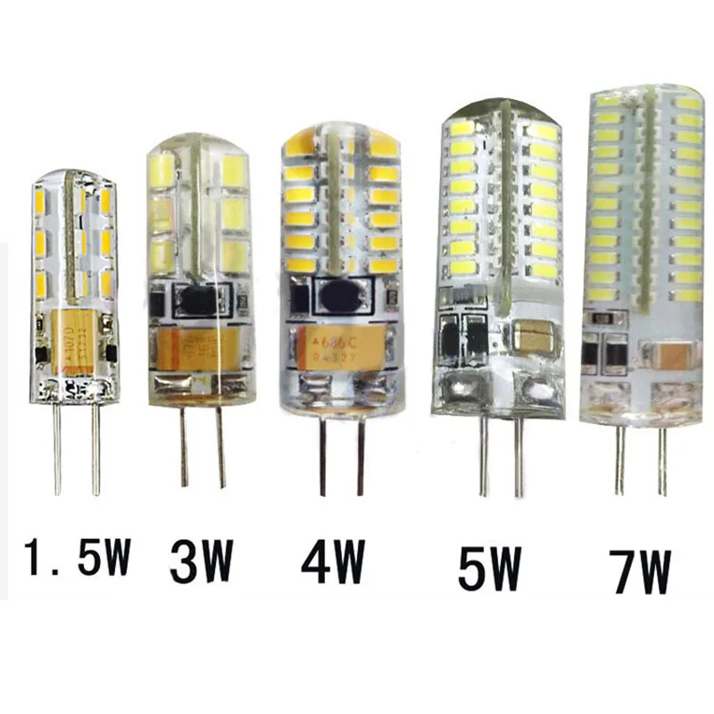 Светодиодный G4 лампа прозрачная/молочная крышка AC 220V DC 12V 3W SMD2835 СВЕТОДИОДНЫЙ светильник G4 мини ультра яркая люстра