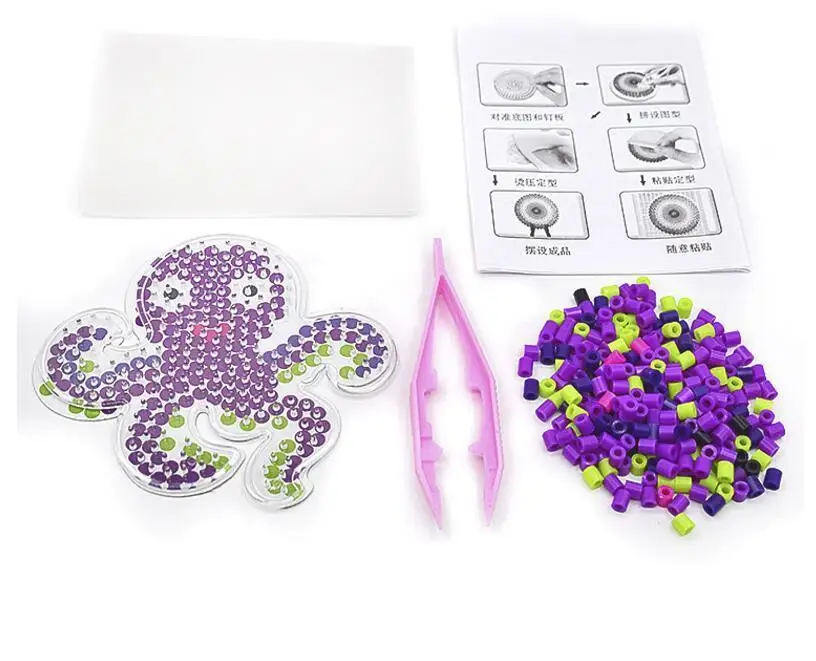 5 мм 500 шт Perler Beads kit, Хама бусины с шаблоны, аксессуары для детей ручная работа 3D Головоломка Развивающие игрушки