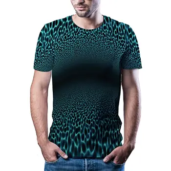 

2020 new summer men's abstract 3D pattern casual T-shirt fashion T-shirt 3D printing quick drying T-shirt