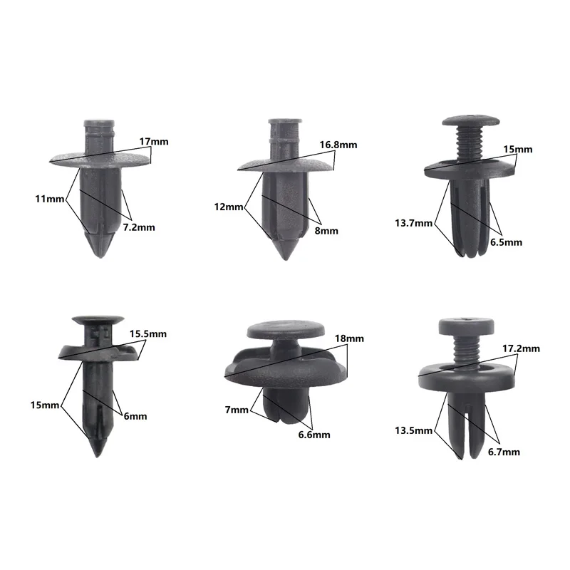 285 шт. пластиковый штифт для кузова автомобиля заклепки отделка крепежных