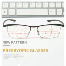 Очки для чтения, 360 градусов, кольцевой фокус, анти-синий светильник, прогрессивные Мультифокальные диоптрийные очки, унисекс, очки для пресбиопии TR90