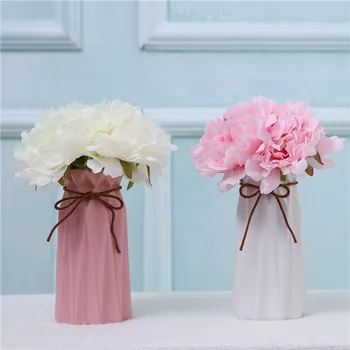 

5 Head Peony Bouquet Wedding Decorative Table Flower Home Display Floral Bridesmaid Hand-Held Flower Silk Flower