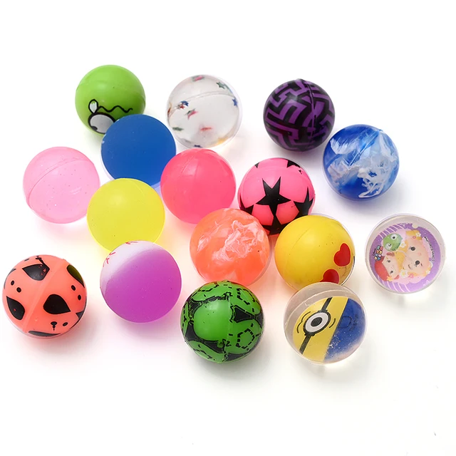 10/20/40pcs/lot Funny Toy Balls 25mm Mixed Bouncy Ball Jumping Solid Floating Bouncing Child Elastic Rubber Ball Of Bouncy Toy 1