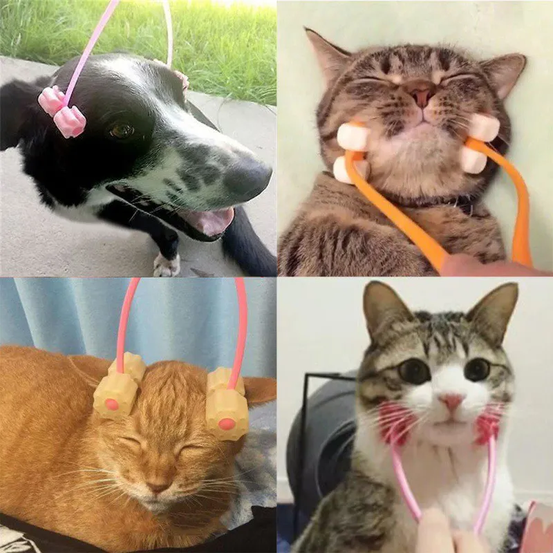 Cat Massage Tool Cat Thin Face Massager Cat Feet Legs Massager Cat Grooming Supplier Face Grooming Feet & Legs For Pets