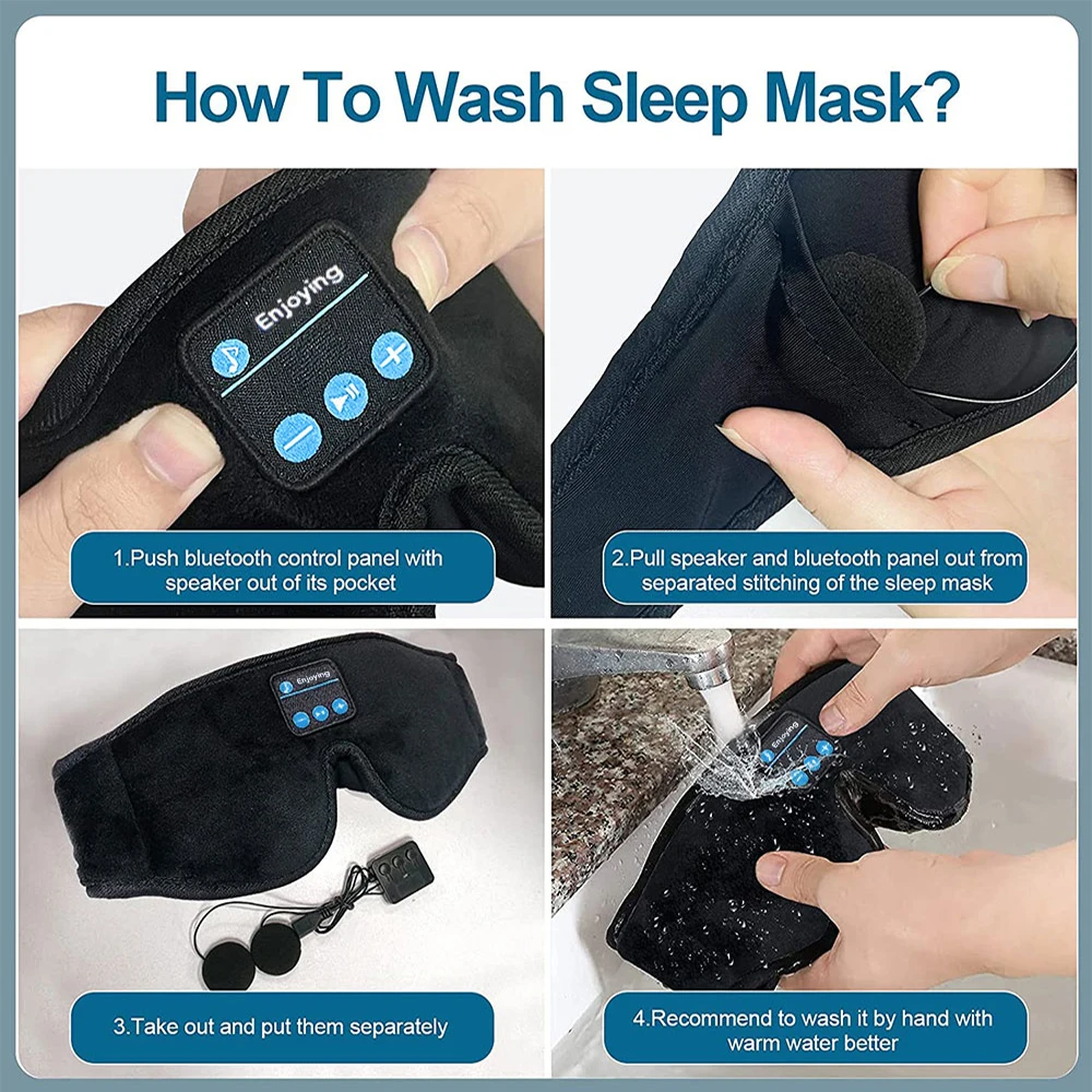 Bluetooth Music Sleep Eye Mask 6