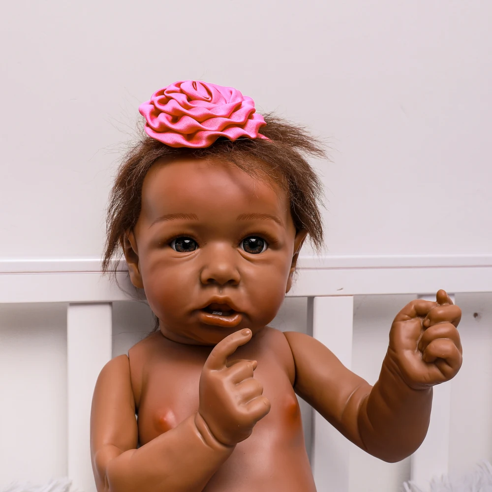 20inch Lifelike Bath Full Body Silicone Babies Reborn Baby Dolls Girl & Boy Gift 