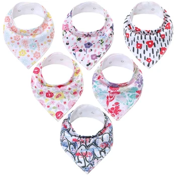 

Baby Bibs Waterproof Triangle Cotton Cartoon Child Bibs Dribble Bibs Newborn Absorbent Cloth47S29