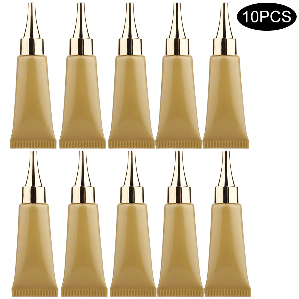 

10pcs 10g Makeup Eye Cream Hand Cream Essence Fluid BB Cream Tube Empty Squeeze Tube Cosmetic Storage Containers