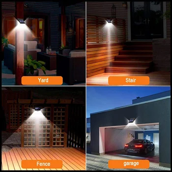 

40 LED Solar Light Outdoor,3 Optional Modes with 120 degree Wide-Angle Detection 270 degree Lighting Angle, Waterproof Wireless