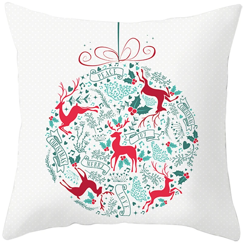 Наволочка на подушку, рождественские украшения для дома, подарки, Рождественский Декор,, рождественские украшения, наволочка Noel, с новогодним - Цвет: 7