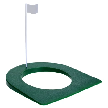 

Golf Putting Hole Cup With Flag Indoor Outdoor Training Aids