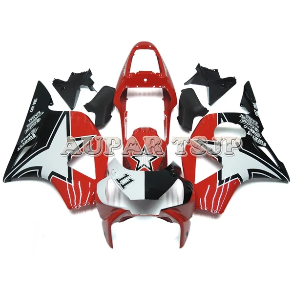 Красные, белые, черные звездочки Обтекатели для Honda CBR900RR 954 CBR954RR 2002 2003 ABS литьевой пластмассовый обтекатель кузова Комплект Новые корпуса