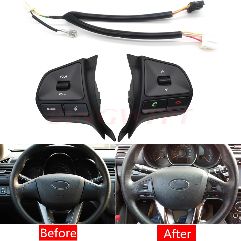 Многофункциональная кнопка управления на руль BINGWFPT для KIA RIO k2 2012 2014 звуком