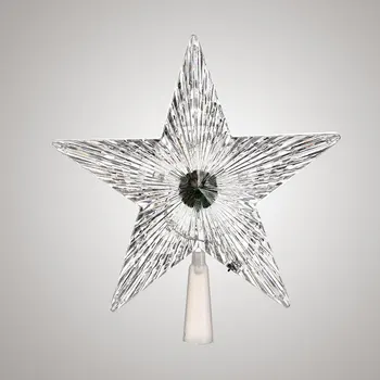 

LED Five-Pointed Stars Christmas Tree Topper Backyard Garden Decoration Colorful