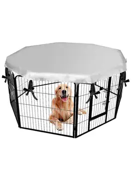 

Portable Foldable Pet Dog Age Box Cover For Pet Fence Breathable Print Pet Cat House With Net Outdoor Indoor Mesh Cat Small Dog