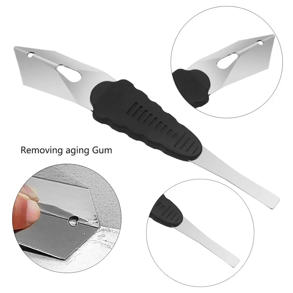 3Pcs Silicone Scraper Set Caulking Grouting Tool Sealant Finishing Cleaning Kit FOR Kitchen Bathroom Window Cleaner